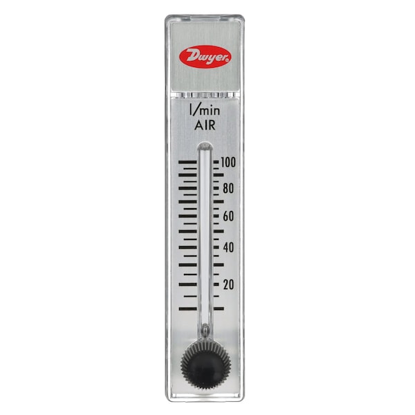Flowmeter, range 10-100 LPM air.